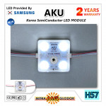 LED Module AKU Samsung Korea SMD 2835 Optic Dove Doff | 4 Mata - Putih